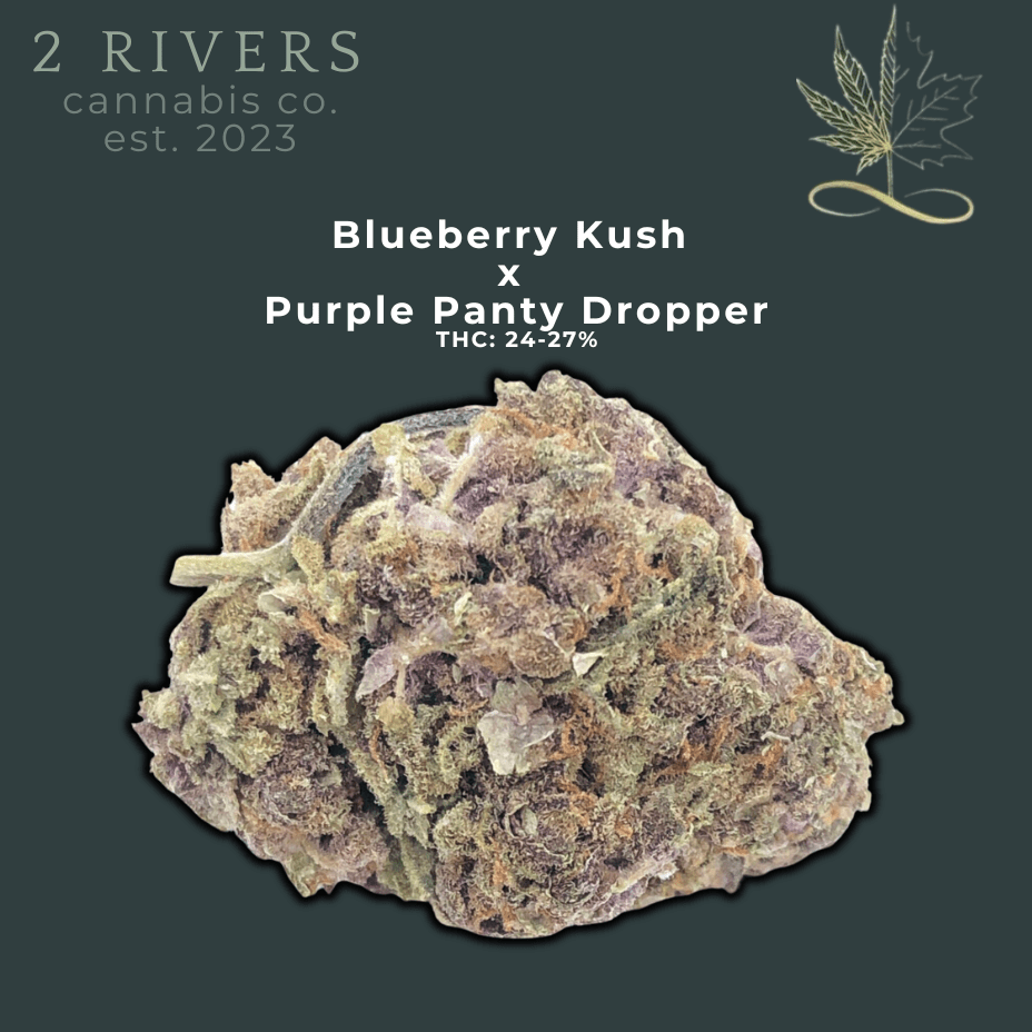 2 Rivers Blueberry Muffins Hybrid Flower-3.5g Morden Vape SuperStore and Cannabis Manitoba Canada