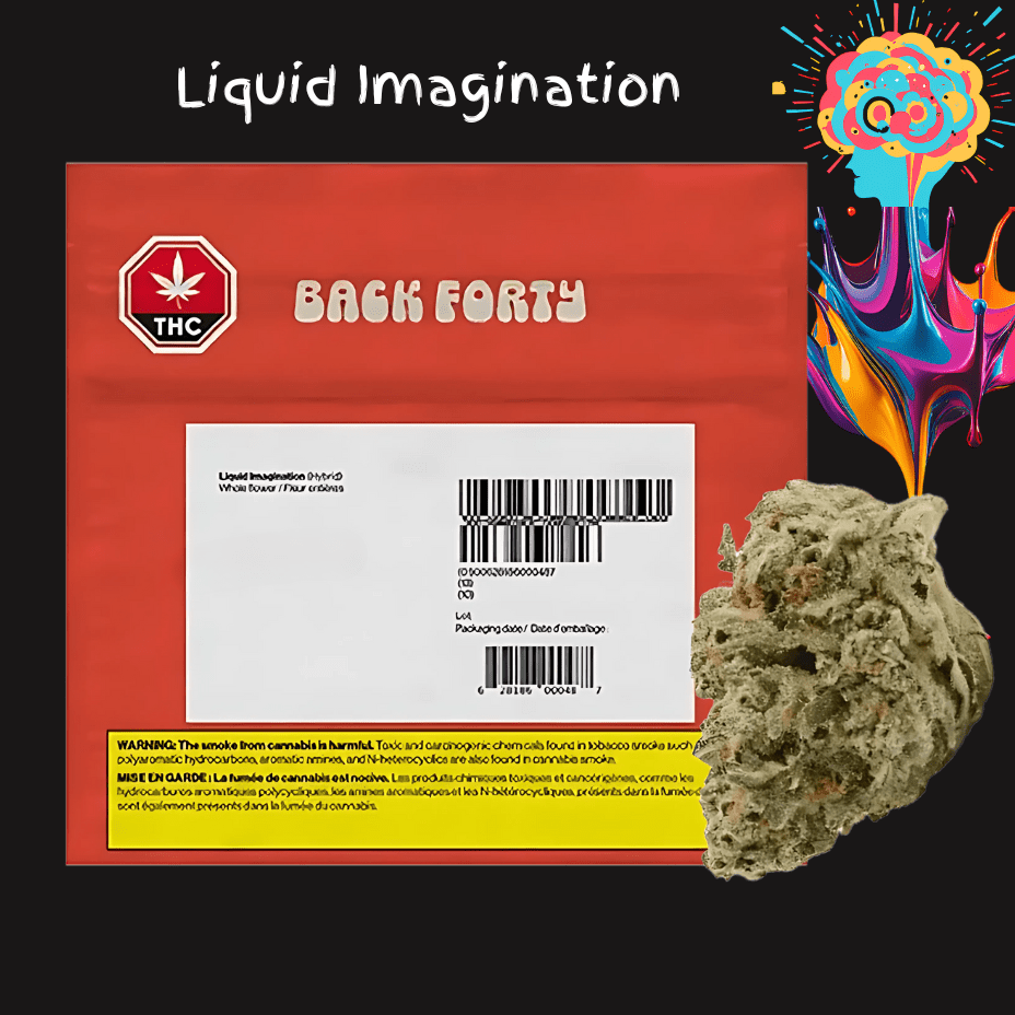 Back Forty Liquid Imagination Hybrid Flower-28g 28g Morden Vape SuperStore and Cannabis Manitoba Canada