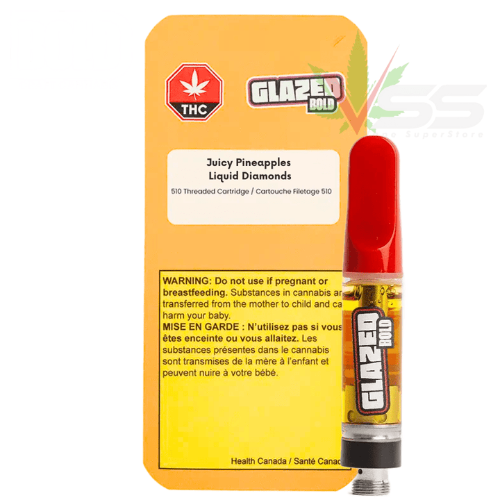 Bold Glazed Juicy Pineapples Liquid Diamonds Cartridge - 1g Morden Vape SuperStore and Cannabis Manitoba Canada