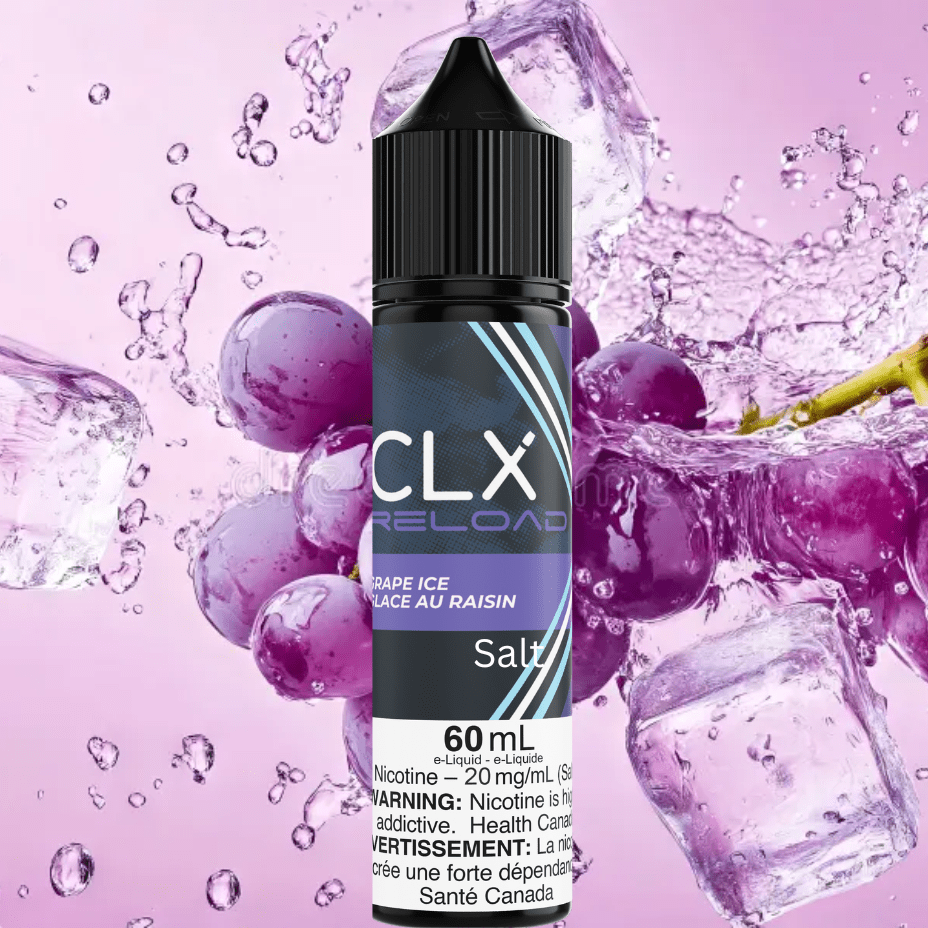CLX Reload Salt 60ml-Grape Ice 20mg Morden Vape SuperStore and Cannabis Manitoba Canada