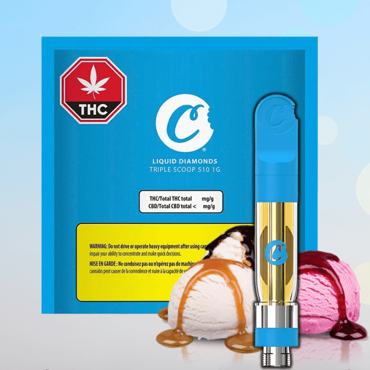Cookies Triple Scoop Liquid Diamond Vape Cartridge - 1g Morden Vape SuperStore and Cannabis Manitoba Canada
