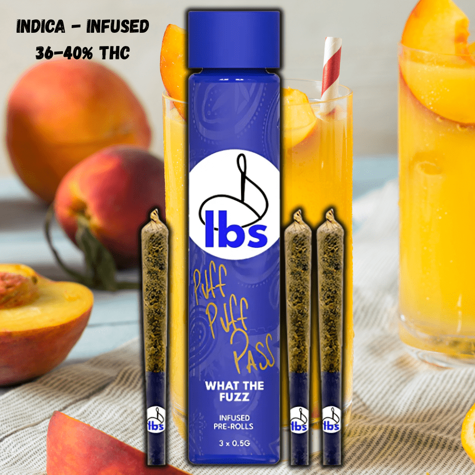D*gg lbs What the Fuzz Indica Infused Pre-Rolls 3x0.5g 3x0.5g Morden Vape SuperStore and Cannabis Manitoba Canada