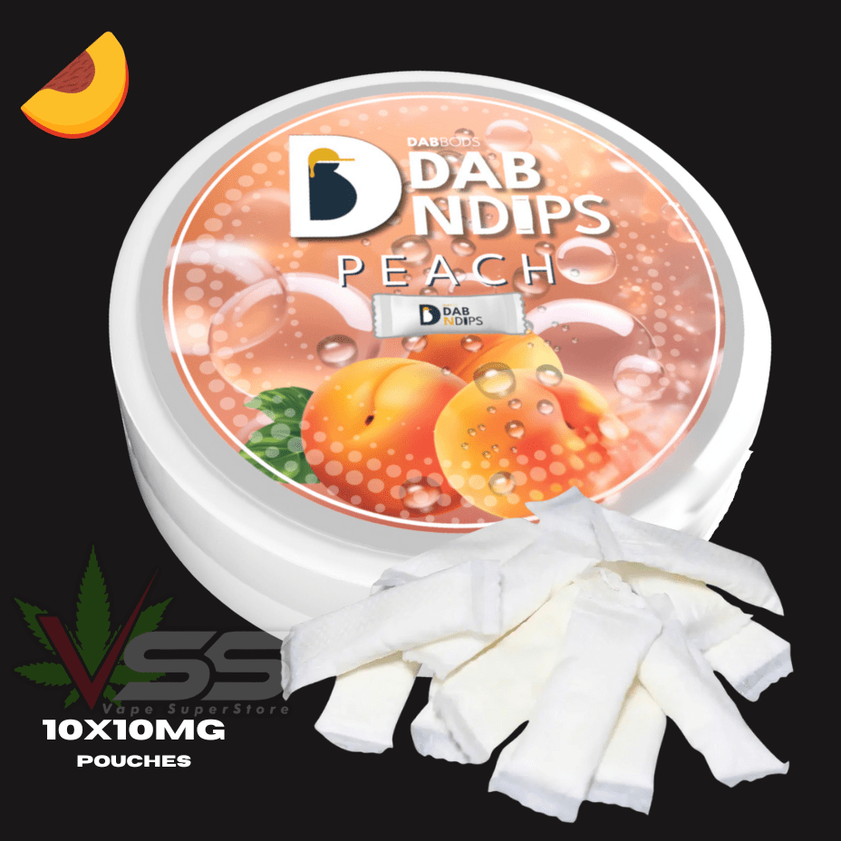 Dab Bods Peach Dab n Dips THC Pouches Morden Vape SuperStore and Cannabis Manitoba Canada