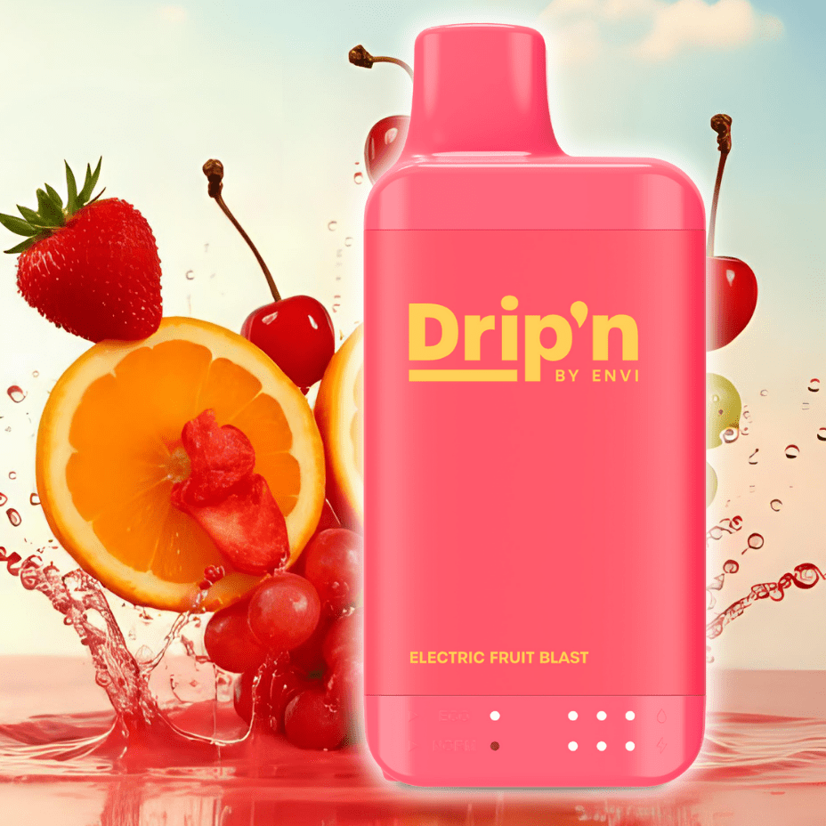 Drip'n by Envi 16K Disposable Vape - Electric Fruit Blast 8mL / 16000 Puffs / 20mg Morden Vape SuperStore and Cannabis Manitoba Canada