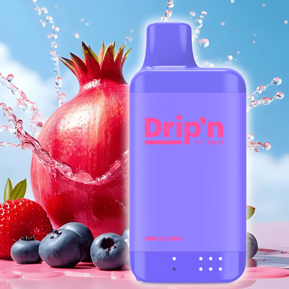 Drip'n by Envi 16K Disposable Vape - Triple Berry 8mL / 16000 Puffs / 20mg Morden Vape SuperStore and Cannabis Manitoba Canada