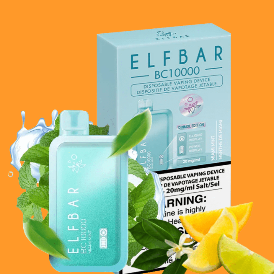 ElfBar BC10000 Disposable Vape-Miami Mint Morden Vape SuperStore and Cannabis Manitoba Canada