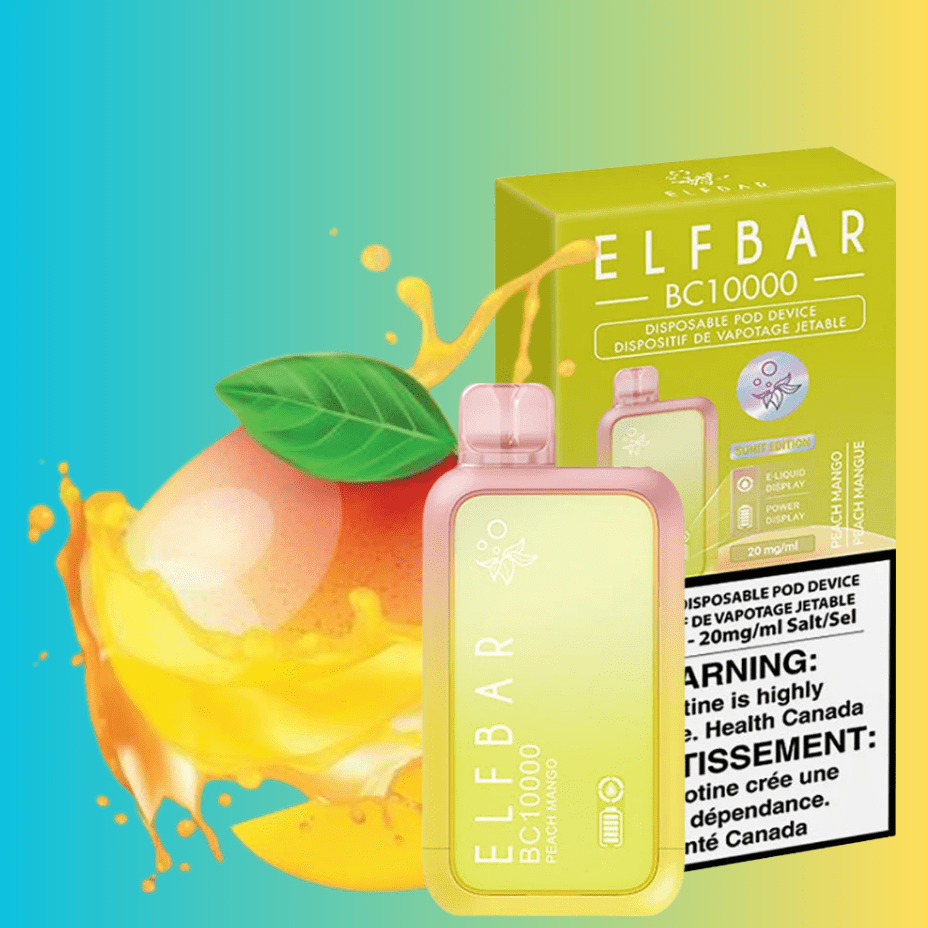 ElfBar BC10000 Disposable Vape-Peach Mango Morden Vape SuperStore and Cannabis Manitoba Canada