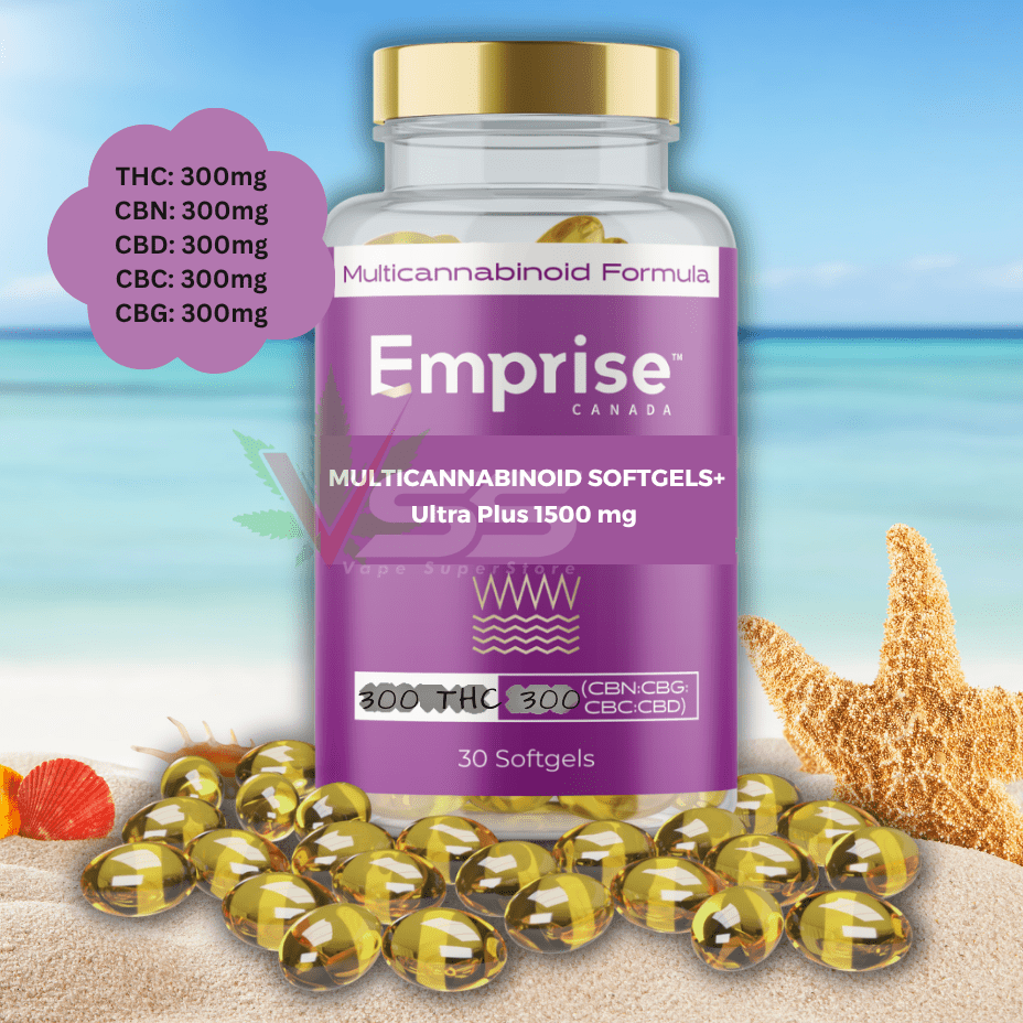 Emprise Ultra Plus 1500 Multicannabinoid Softgels - 30pk Morden Vape SuperStore and Cannabis Manitoba Canada