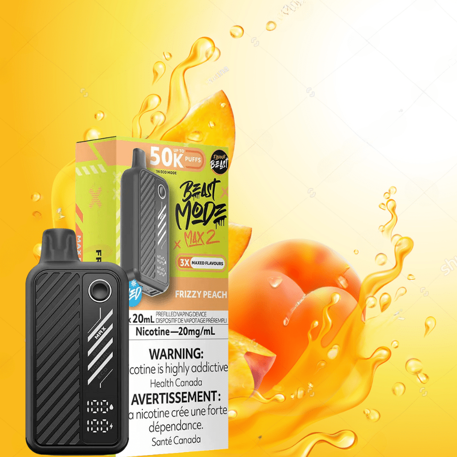 Flavour Beast Max 2 Disposable Vape-Frizzy Peach Morden Vape SuperStore and Cannabis Manitoba Canada