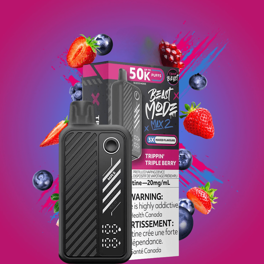 Flavour Beast Max 2 Disposable Vape-Trippin Triple Berry Morden Vape SuperStore and Cannabis Manitoba Canada