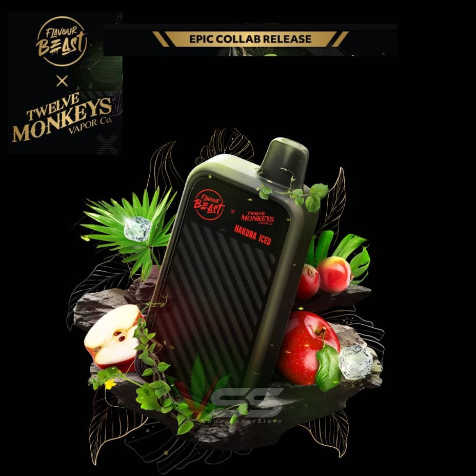 Flavour Beast X 12 Monkeys Beast Mode Max 2 50K Disposable-Hakuna Iced Morden Vape SuperStore and Cannabis Manitoba Canada