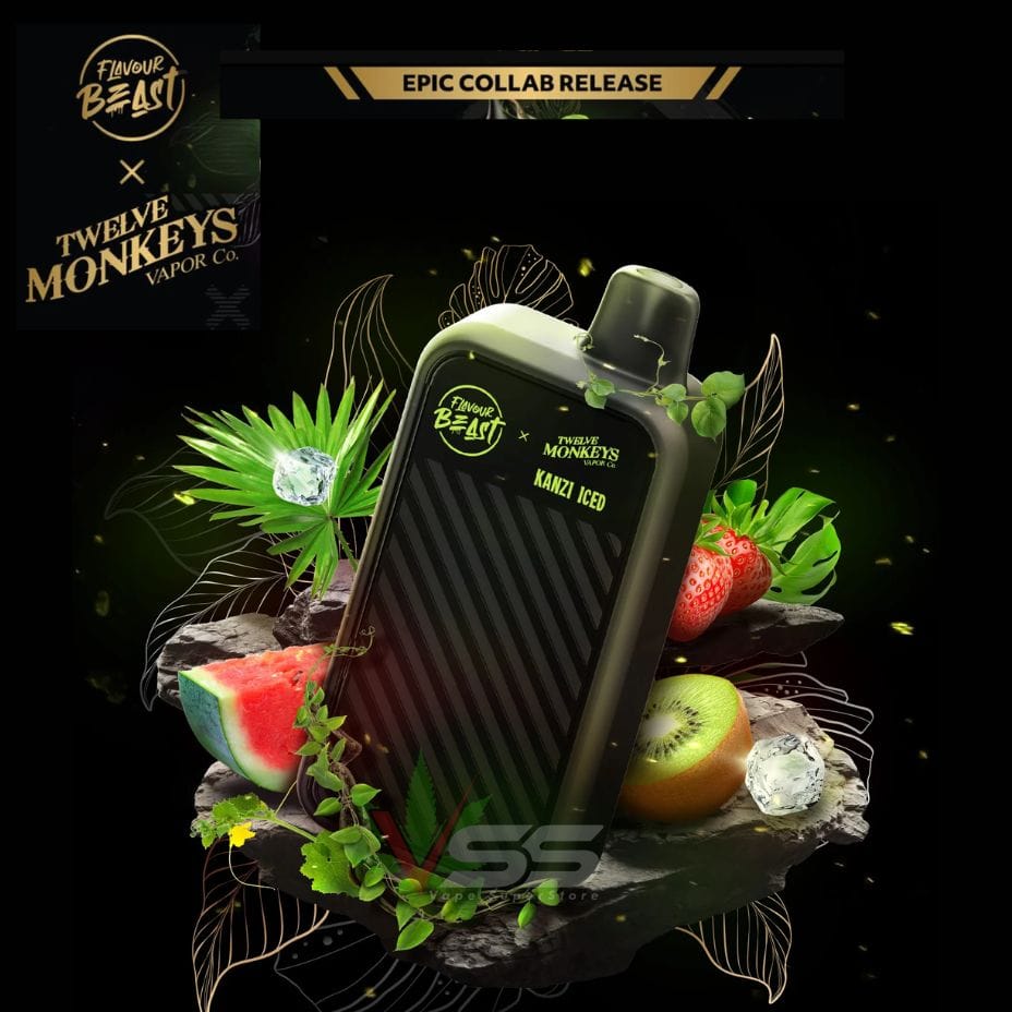 Flavour Beast X 12 Monkeys Beast Mode Max 2 50K Disposable-KANZI ICED Morden Vape SuperStore and Cannabis Manitoba Canada