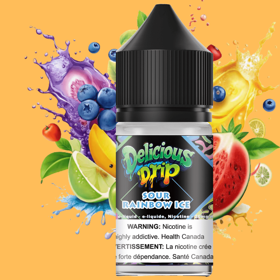 Gcore Delicious Drip Salt-Sour Rainbow Ice 30ml / 20mg Airdrie Vape SuperStore and Bong Shop Alberta Canada
