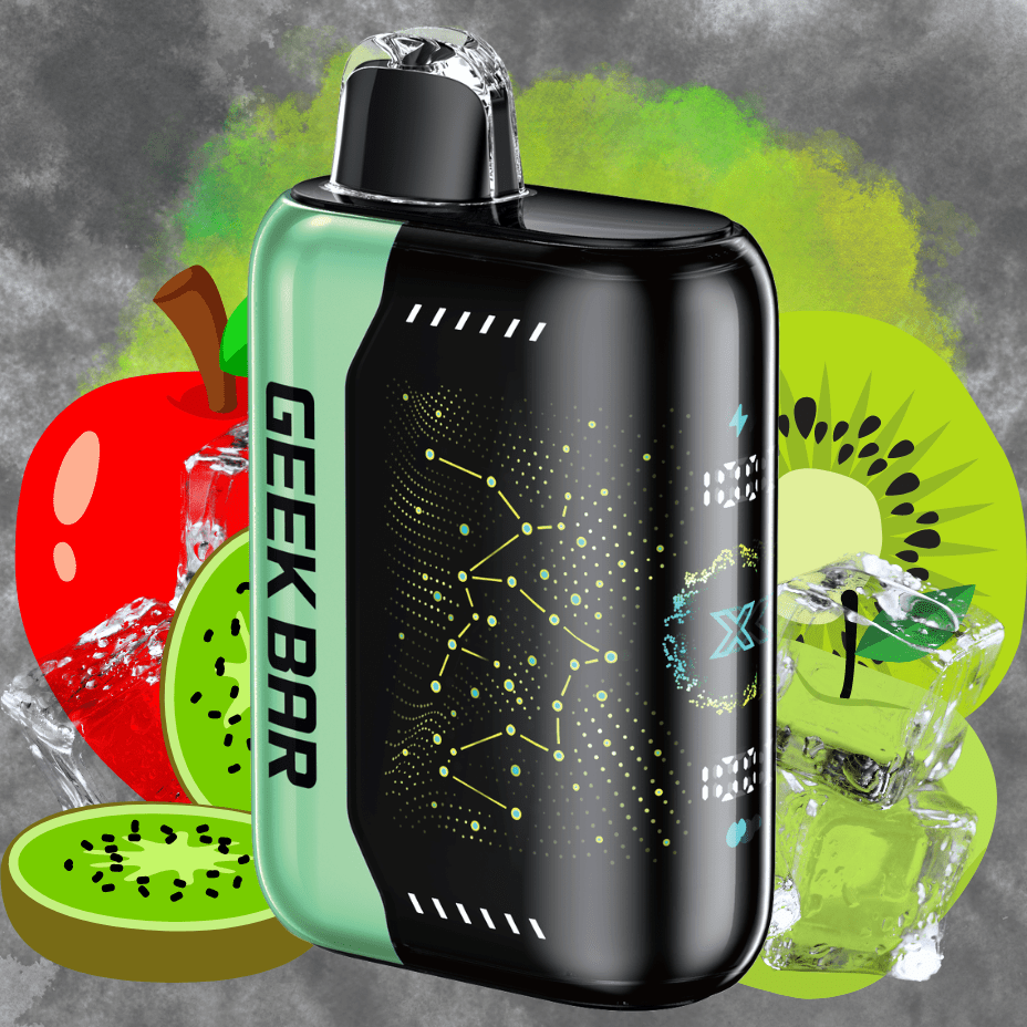 Geek Bar Pulse X 25K Disposable Vape - Apple Kiwi Ice 25000 Puffs / 20mg Morden Vape SuperStore and Cannabis Manitoba Canada