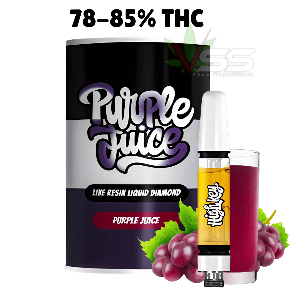 High Key Purple Juice Live Resin Diamonds Cartridge - 1g Morden Vape SuperStore and Cannabis Manitoba Canada
