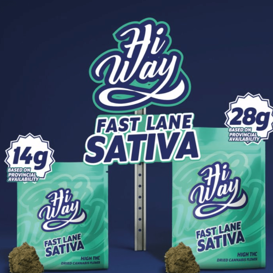 Hiway Fast Lane Sativa Flower-28g 28g Morden Vape SuperStore and Cannabis Manitoba Canada