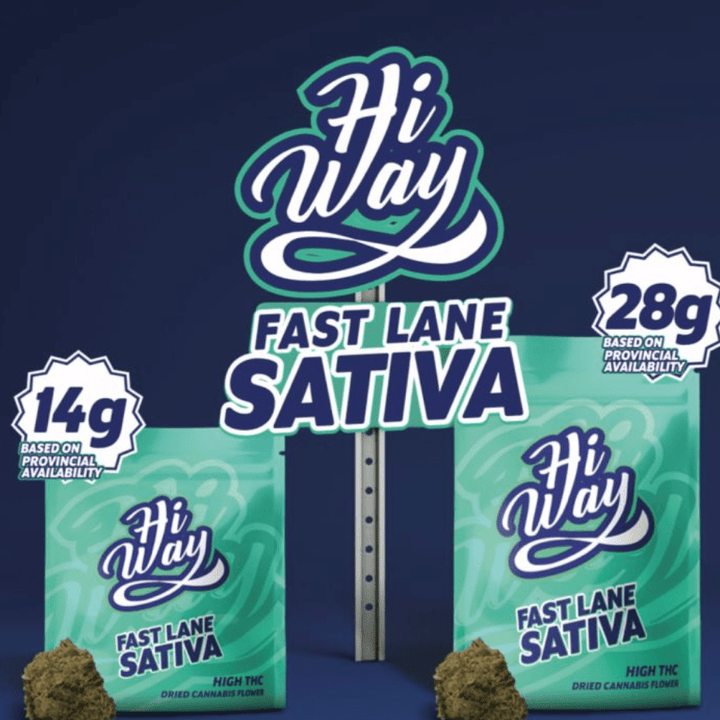 Hiway Fast Lane Sativa Flower-28g 28g Morden Vape SuperStore and Cannabis Manitoba Canada