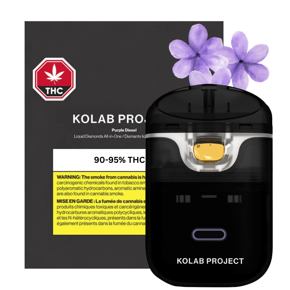 Kolab Project Purple Diesel Diamonds Disposable Vape - 1g 1g Morden Vape SuperStore and Cannabis Manitoba Canada
