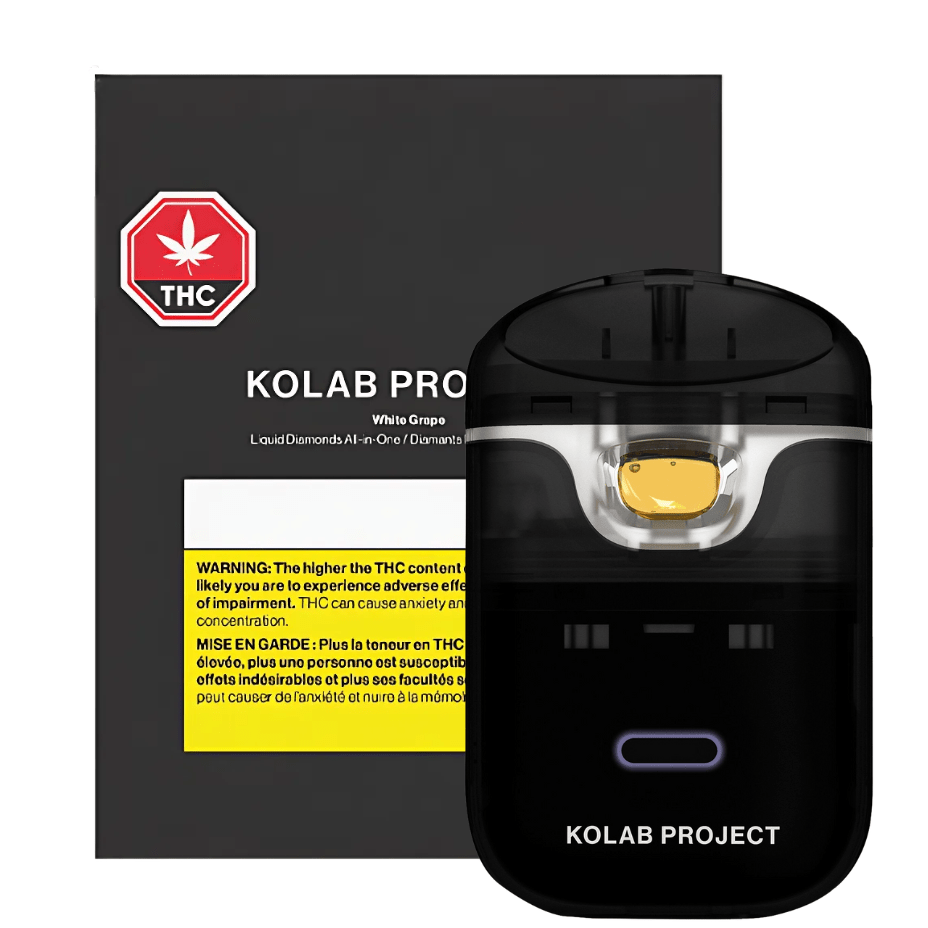 Kolab Project White Grape Diamonds Disposable Vape - 1g 1g Morden Vape SuperStore and Cannabis Manitoba Canada