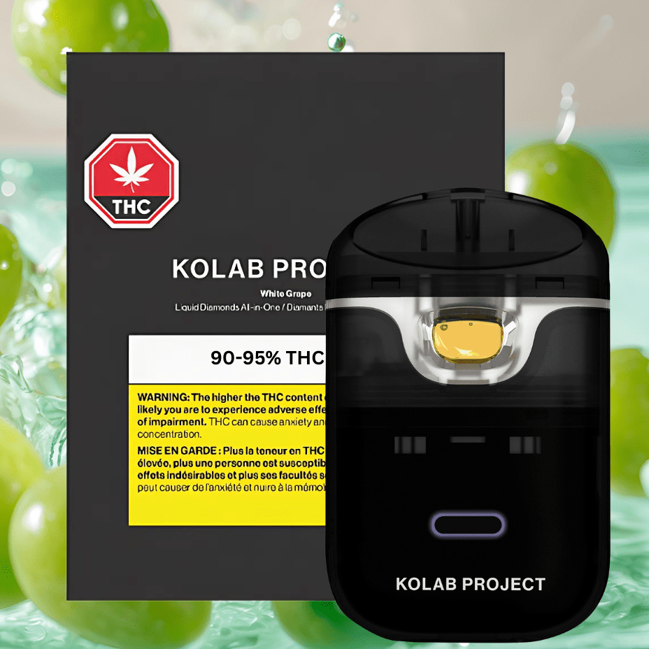 Kolab Project White Grape Diamonds Disposable Vape - 1g 1g Morden Vape SuperStore and Cannabis Manitoba Canada