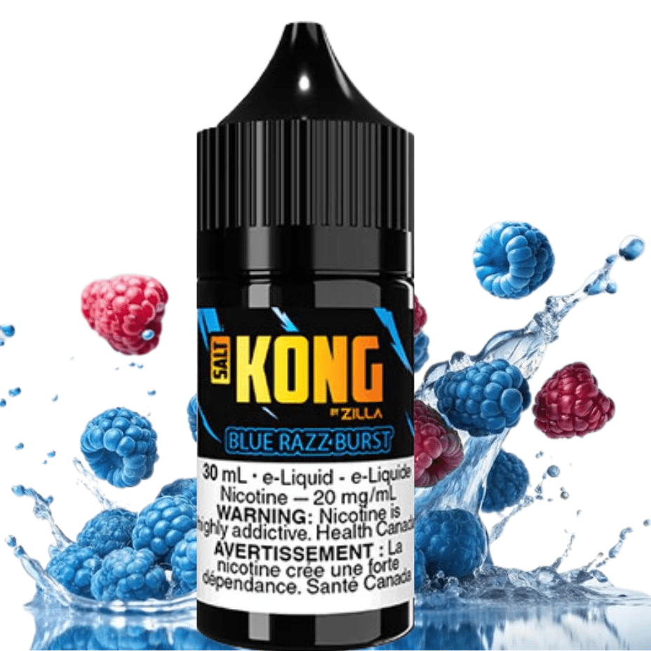 Kong Salt by Zilla-Blue Razz Burst 30ml / 20mg Morden Vape SuperStore and Cannabis Manitoba Canada