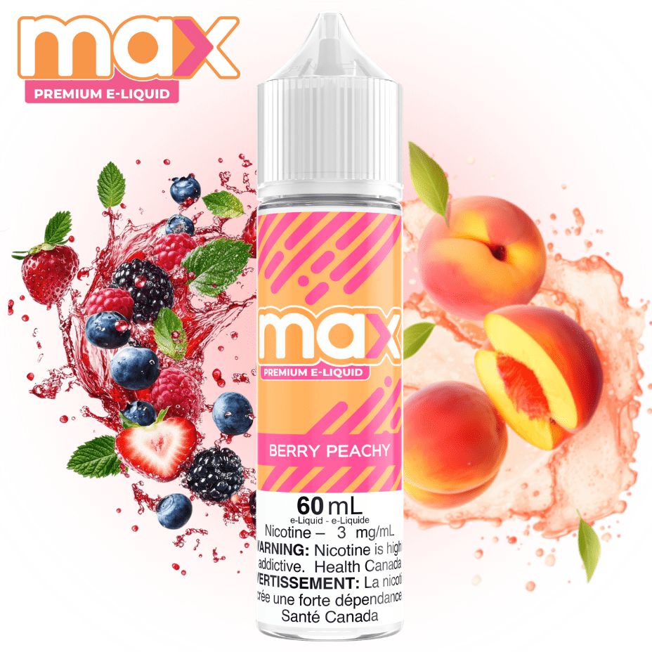 Max E-Liquid - Berry Peachy 3mg Morden Vape SuperStore and Cannabis Manitoba Canada