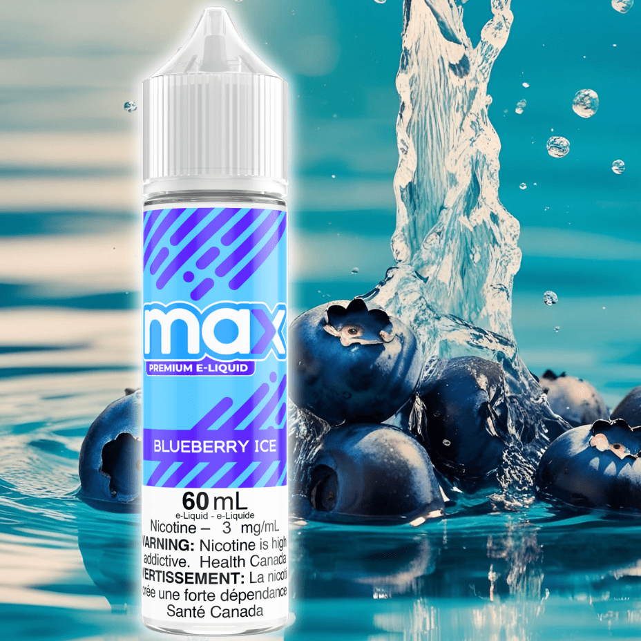 Max E-Liquid - Blueberry Ice Morden Vape SuperStore and Cannabis Manitoba Canada
