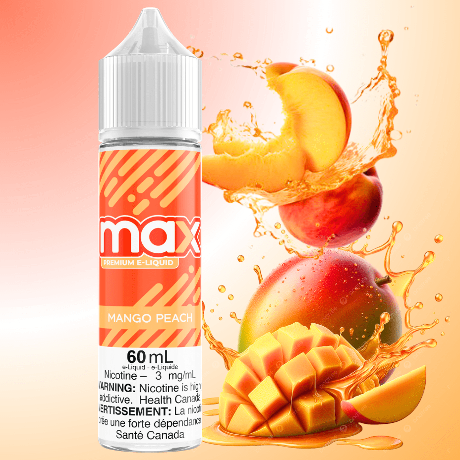 Max E-Liquid - Mango Peach Morden Vape SuperStore and Cannabis Manitoba Canada