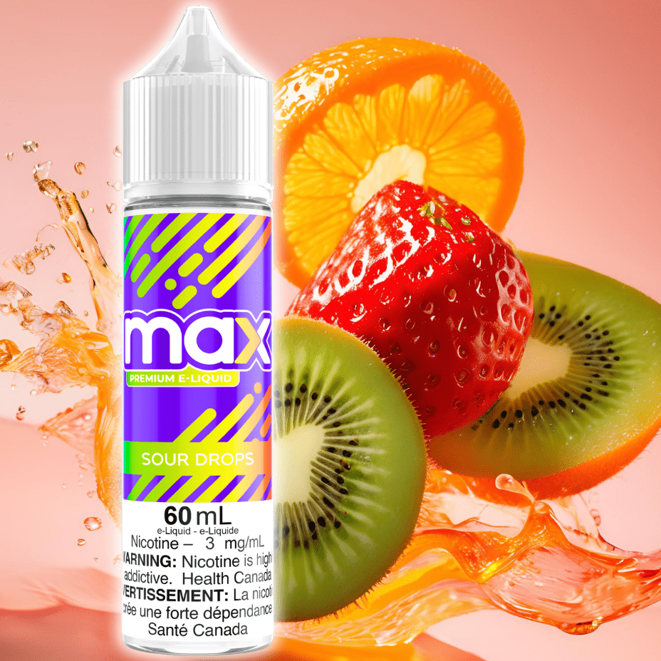 Max E-Liquid - Sour Drops Morden Vape SuperStore and Cannabis Manitoba Canada