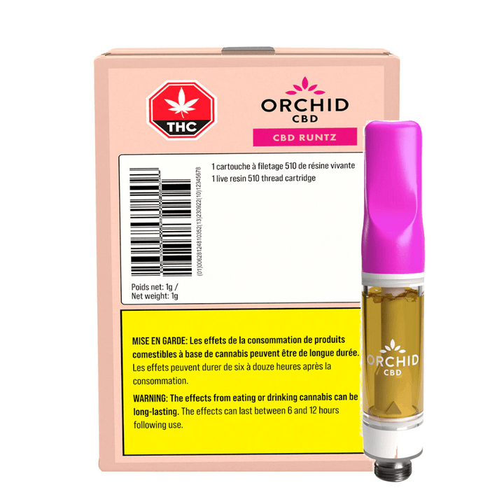 Orchid CBD Rntz Live Resin Cartridge - 1g Morden Vape SuperStore and Cannabis Manitoba Canada