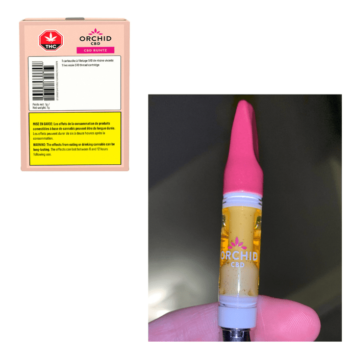 Orchid CBD Rntz Live Resin Cartridge - 1g Morden Vape SuperStore and Cannabis Manitoba Canada