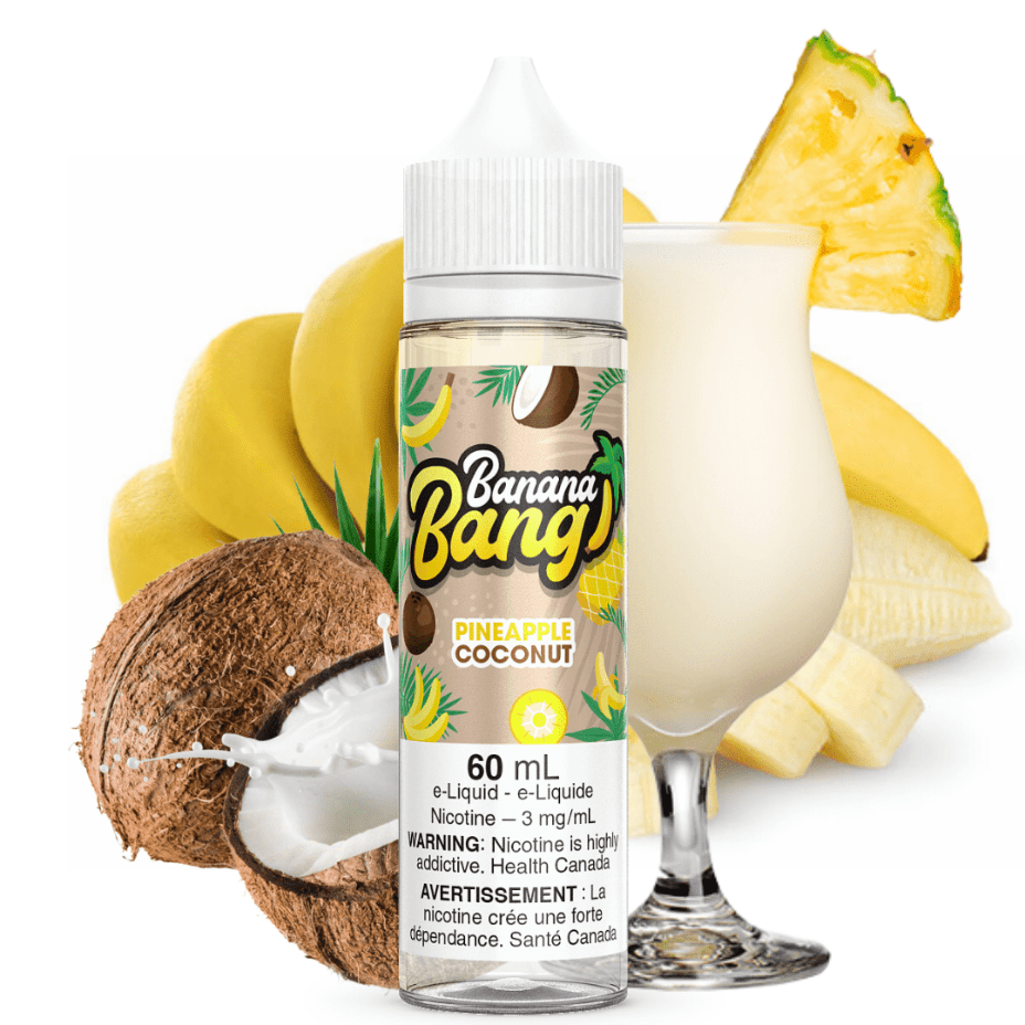 Pineapple Coconut by Banana Bang E-Liquid Morden Vape SuperStore and Cannabis Manitoba Canada