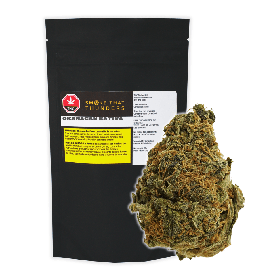 Smoke that Thunders - Okanagan Sativa Flower 28g Morden Vape SuperStore and Cannabis Manitoba Canada