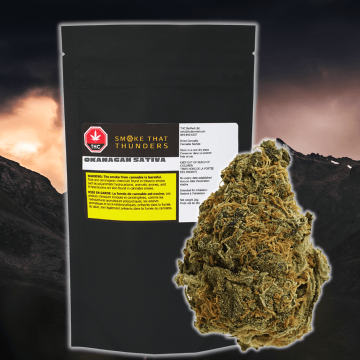 Smoke that Thunders - Okanagan Sativa Flower 28g Morden Vape SuperStore and Cannabis Manitoba Canada
