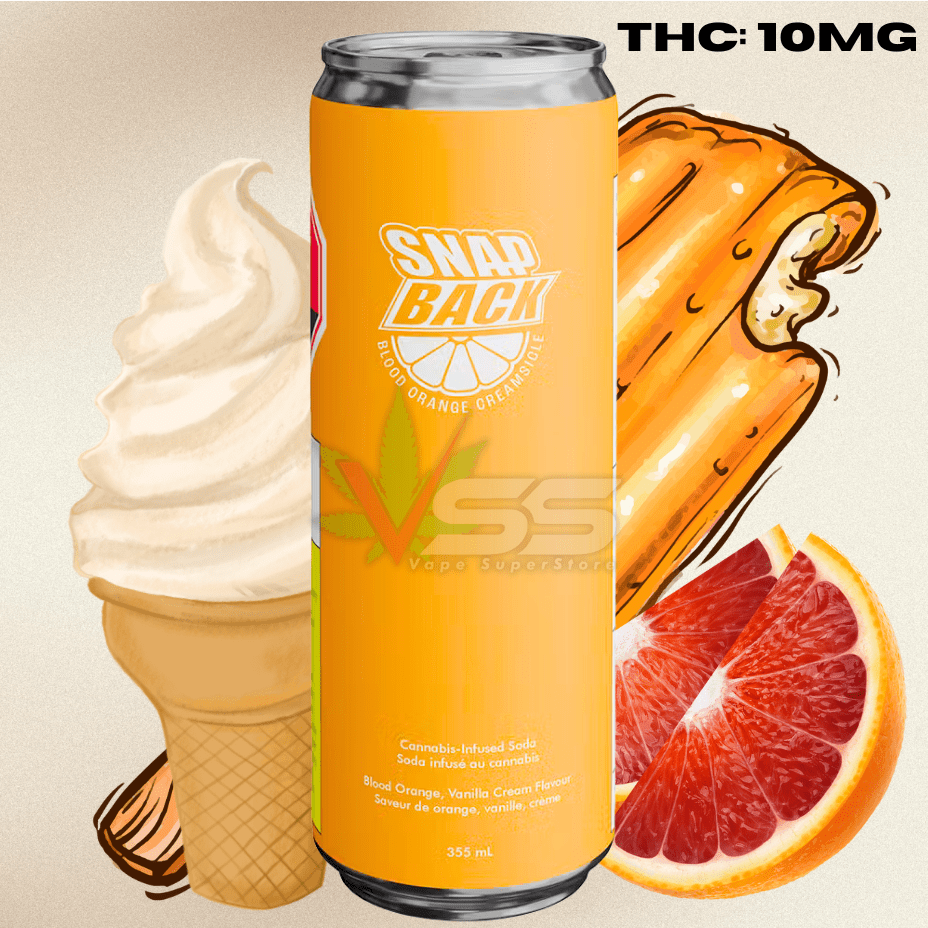 Snap Back - Blood Orange Creamsicle THC Beverage 355ml Morden Vape SuperStore and Cannabis Manitoba Canada
