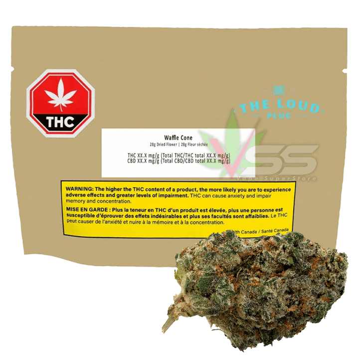 The Loud Plug - Waffle Cone Hybrid Flower 28g Morden Vape SuperStore and Cannabis Manitoba Canada