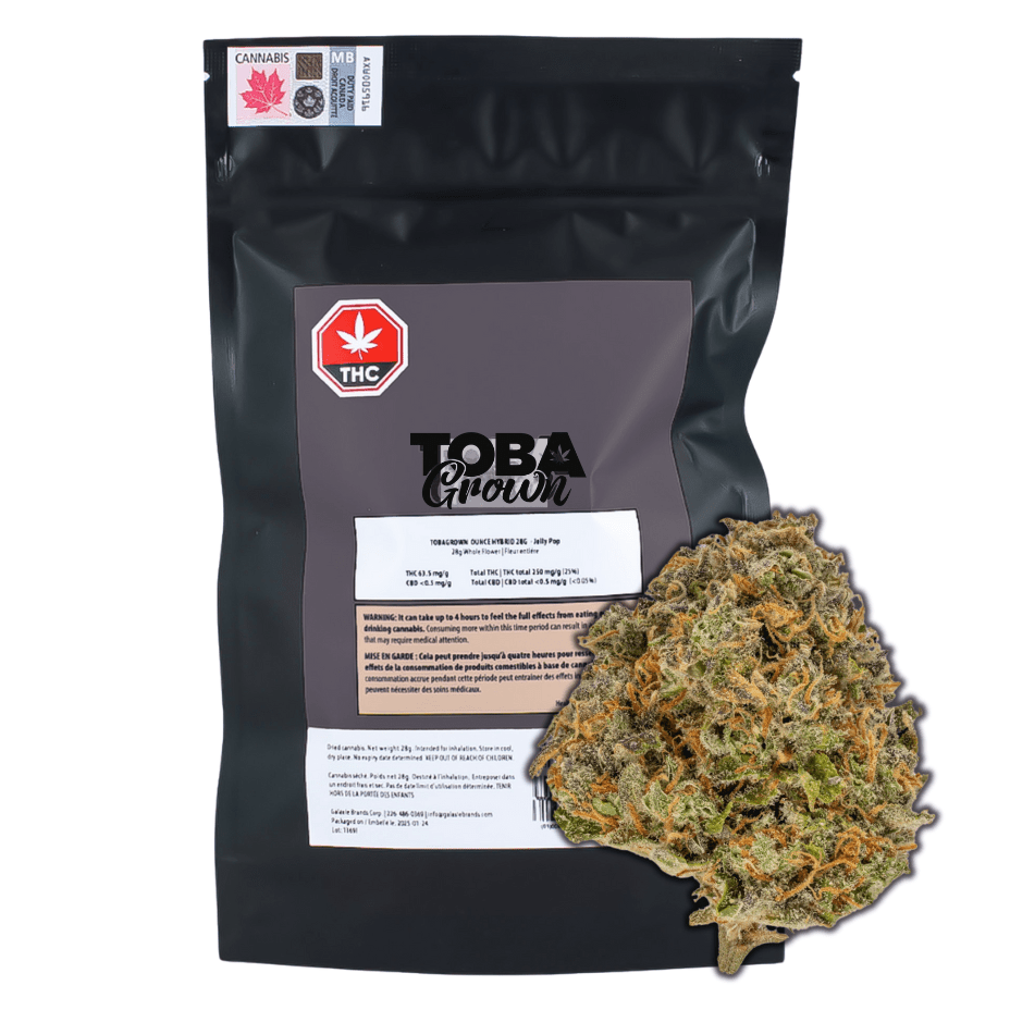Toba Grown Indica Ounce Flower - 28g 28g Morden Vape SuperStore and Cannabis Manitoba Canada