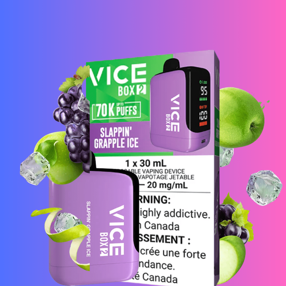 Vice Box 2 Disposable Vape-Slappin Grapple Ice Morden Vape SuperStore and Cannabis Manitoba Canada