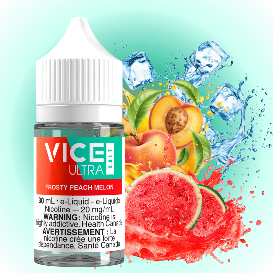 Vice Ultra Salt - Frosty Peach Melon 20mg Morden Vape SuperStore and Cannabis Manitoba Canada