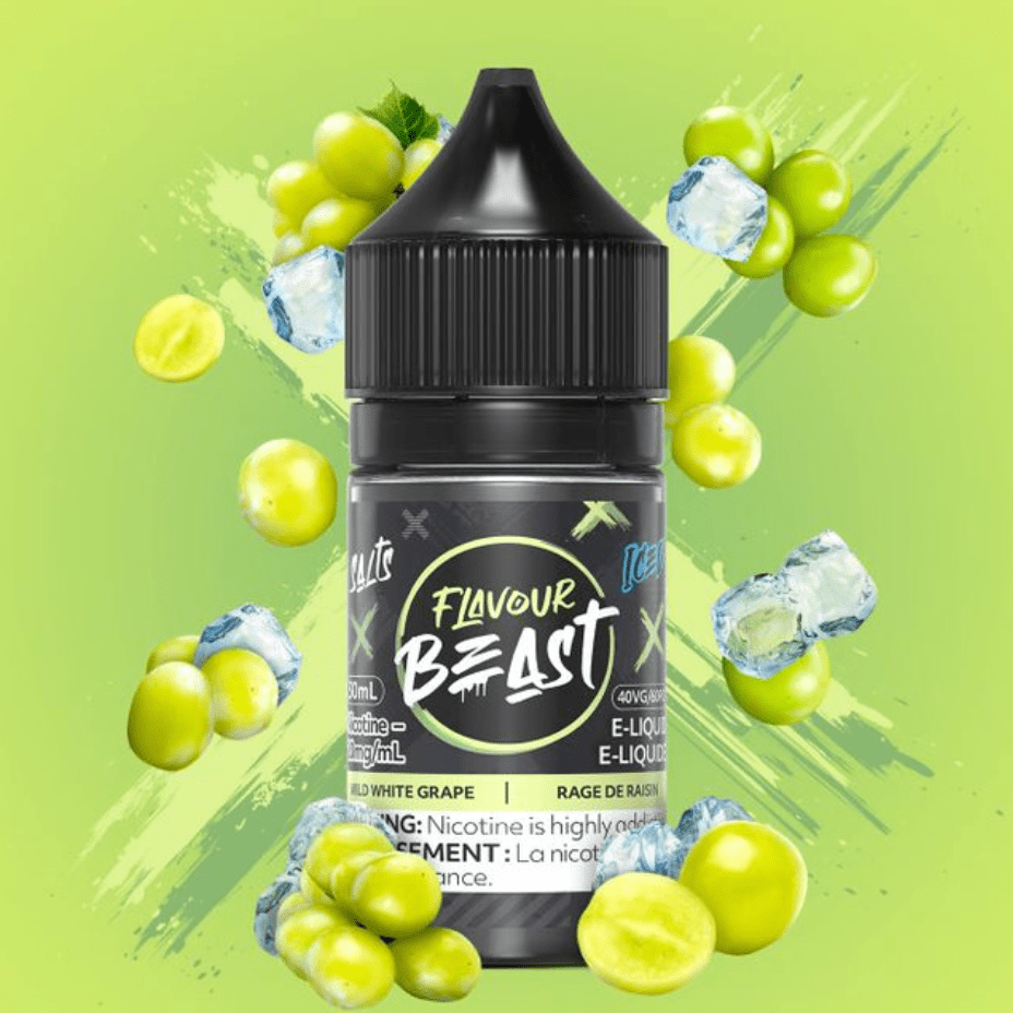 Wild White Grape Iced Salts by Flavour Beast E-Liquid 30ml / 20mg Morden Vape SuperStore and Cannabis Manitoba Canada
