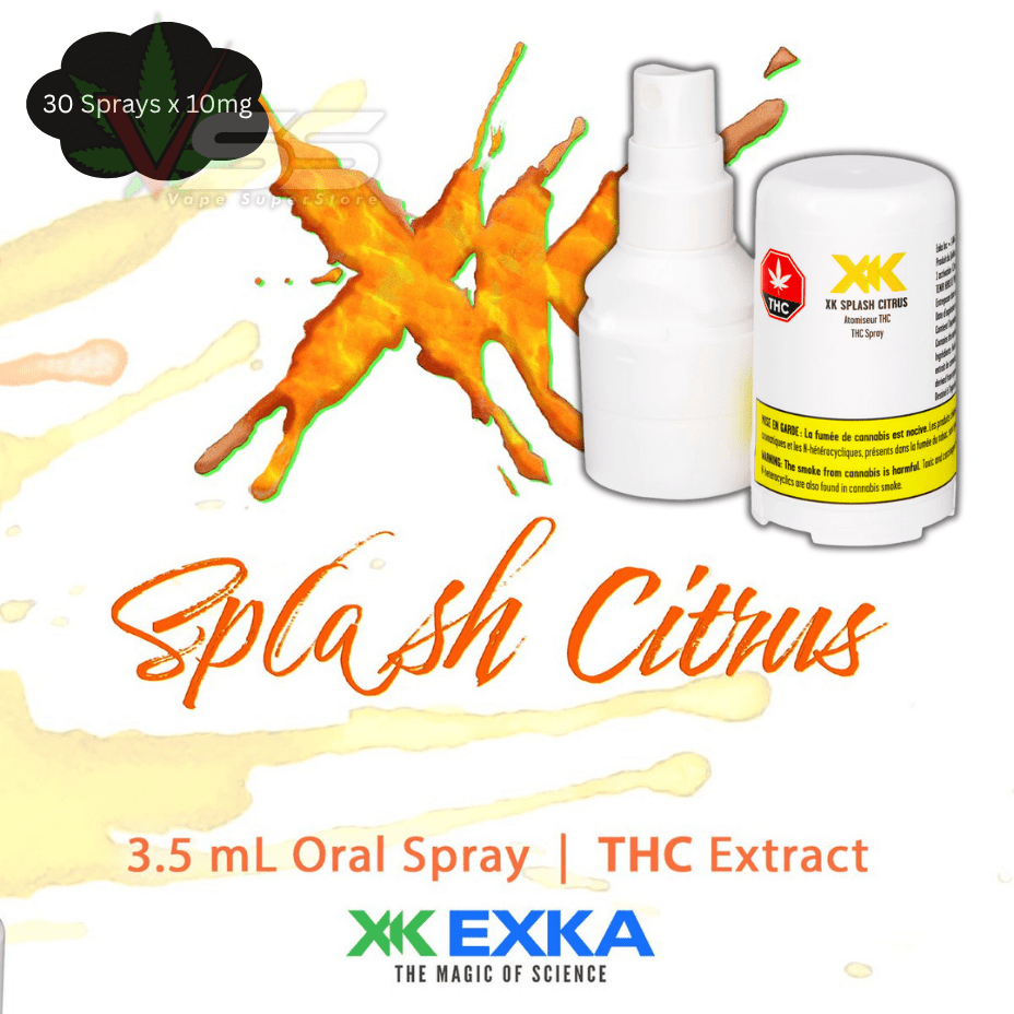 XK Splash Citrus Oral Spray Oil - 3.5ml Morden Vape SuperStore and Cannabis Manitoba Canada