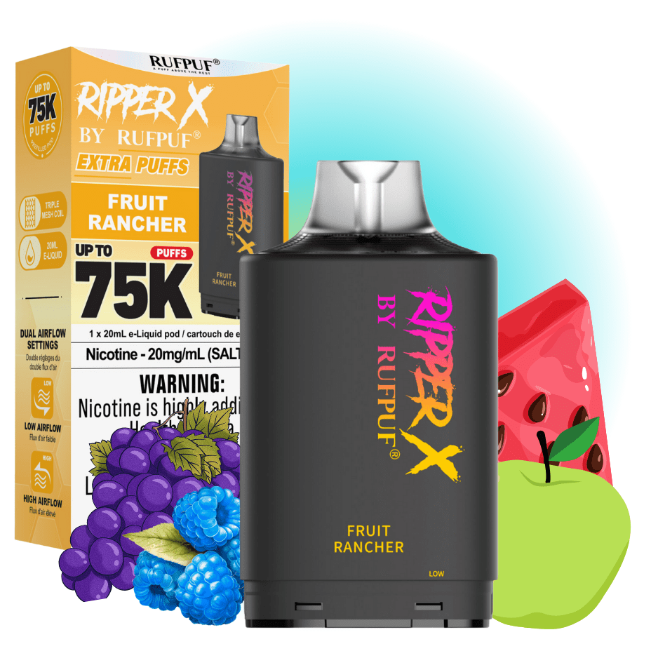Vapes Ripper Pods Ripper X 75k Closed Pods by Rufpuf in Manitoba - Morden Vape SuperStore ...