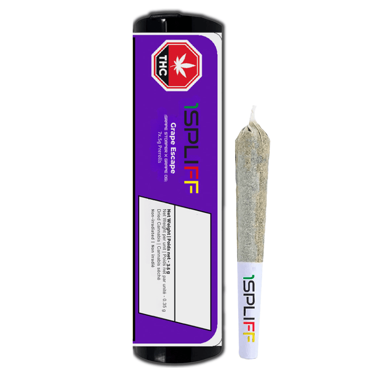 1Spliff - Grape Escape Pre-rolls 7x0.5g Morden Vape SuperStore and Cannabis Manitoba Canada