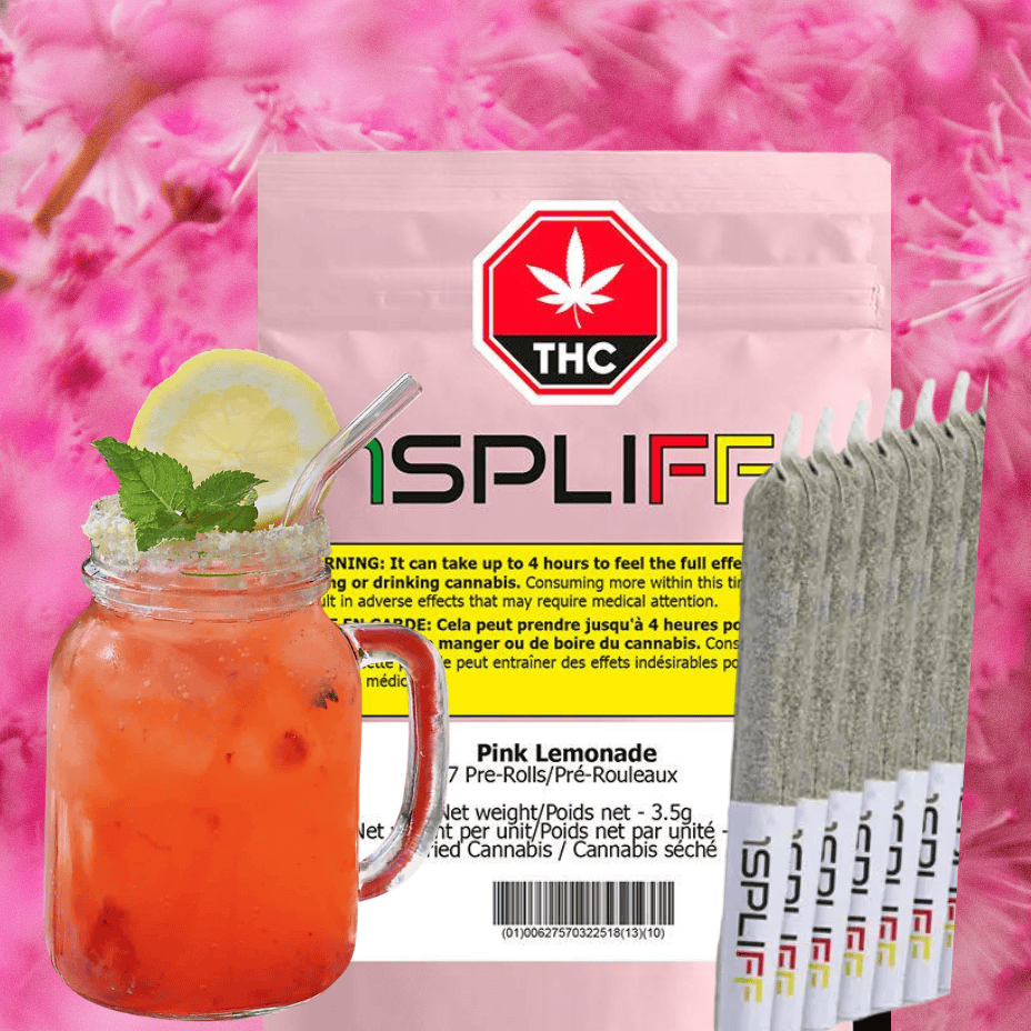 1Spliff Pink Lemonade Hybrid Pre-Rolls-7x0.5g Morden Vape SuperStore and Cannabis Manitoba Canada