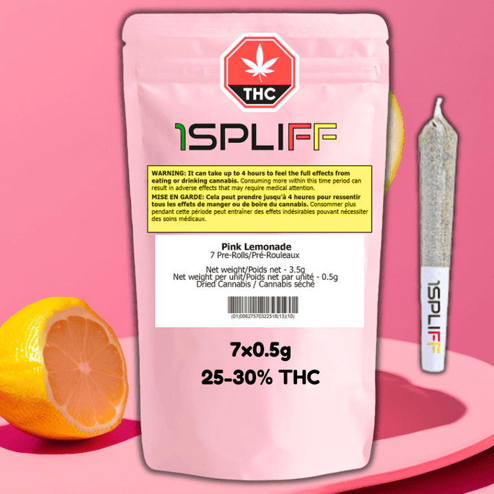 1Spliff - Pink Lemonade Pre-rolls 7x0.5g 7x0.5g Morden Vape SuperStore and Cannabis Manitoba Canada