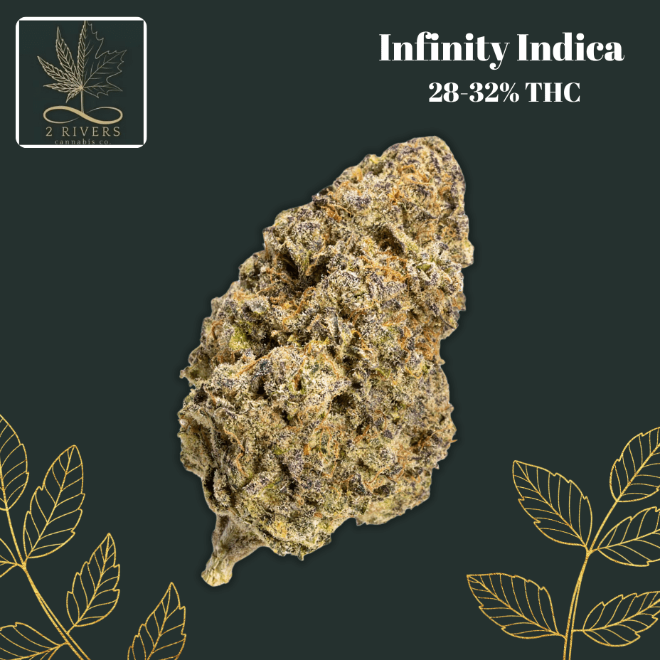 2 Rivers Infinity Indica Flower - 28g 28g Morden Vape SuperStore and Cannabis Manitoba Canada