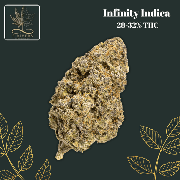 2 Rivers Infinity Indica Flower - 28g 28g Morden Vape SuperStore and Cannabis Manitoba Canada