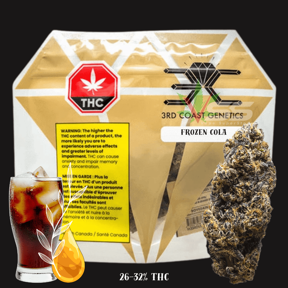 3rd Coast Genetics Frozen Cola Indica Flower - 14g Morden Vape SuperStore and Cannabis Manitoba Canada