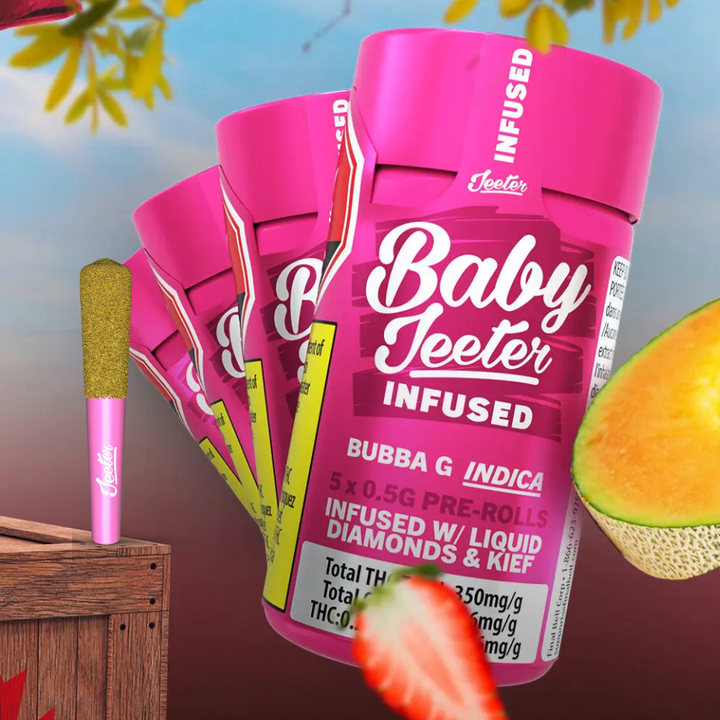 Baby Jeeter Bubba G Liquid Diamond Infused Pre-rolls 5x0.5g