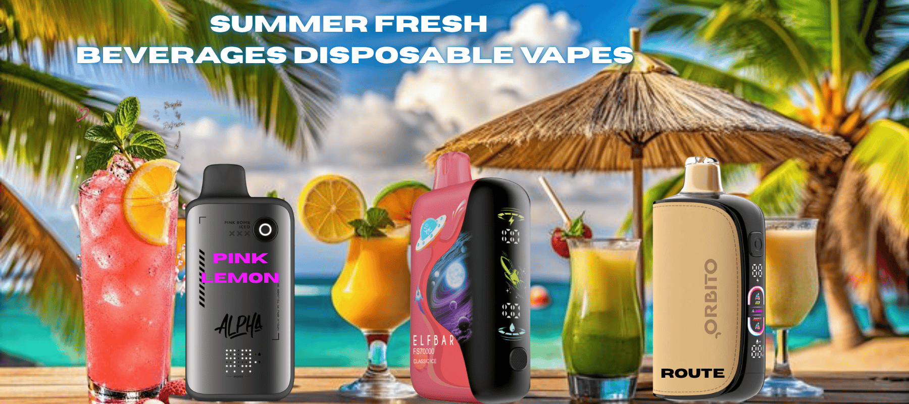 Beverage Flavoured Disposable Vapes at Morden Vape SuperStore and Cannabis in Manitoba Canada
